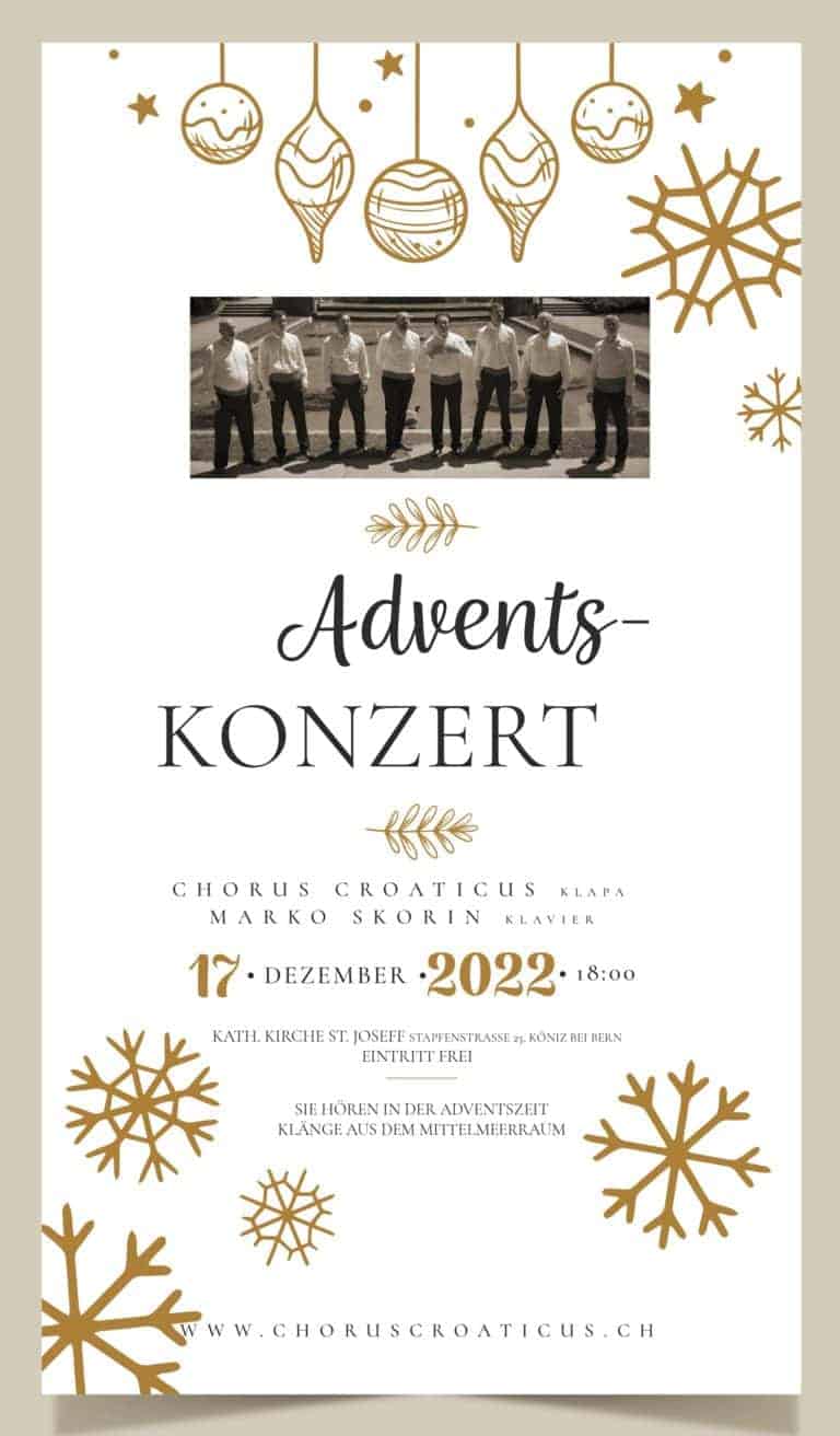Adventski koncert klape Chorus Croaticus Bern
