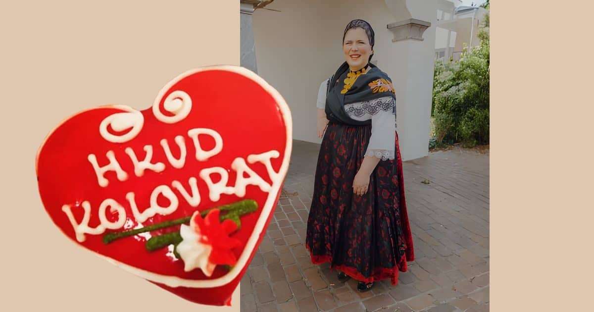 Sandra Kneževič. predsjedica HKUD Kolovrat iz Luzerna