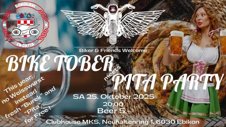 MK Sokolovi Croatia: BikeTober & PitaParty
