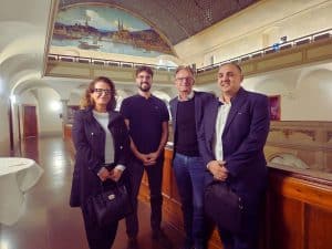 Antonela Grill Zečević Hrvatski kulturni klub, David Jezerkic autor istraživanja, Christof Meier, Voditelj promicanja integracije za Grad Zürich i Roman Tomić NK Croatia Zurich