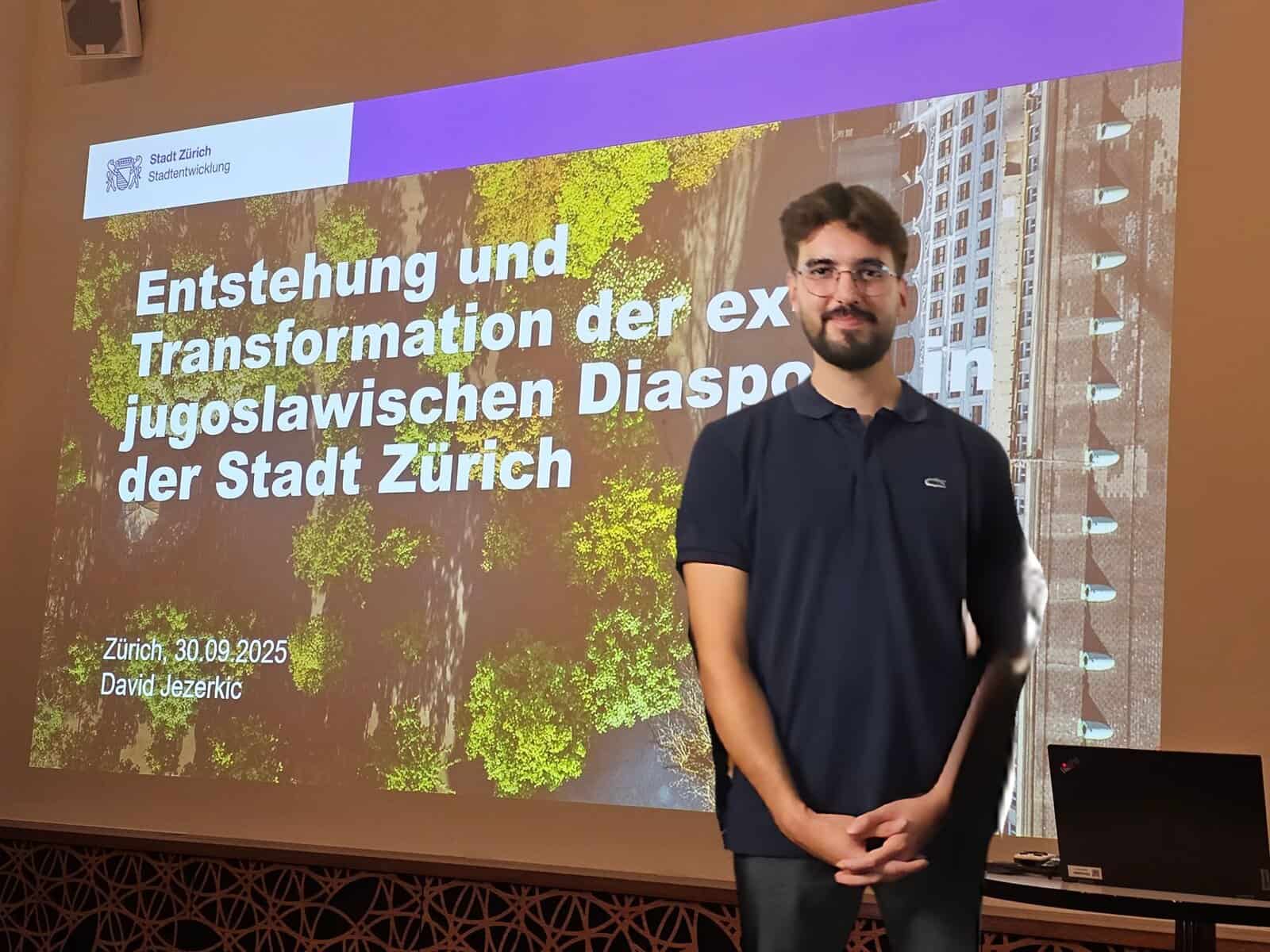 David Jezerkic autor istraživanja „Entstehung und Transformation der ex-jugoslawischen Diaspora in der Stadt Zürich“