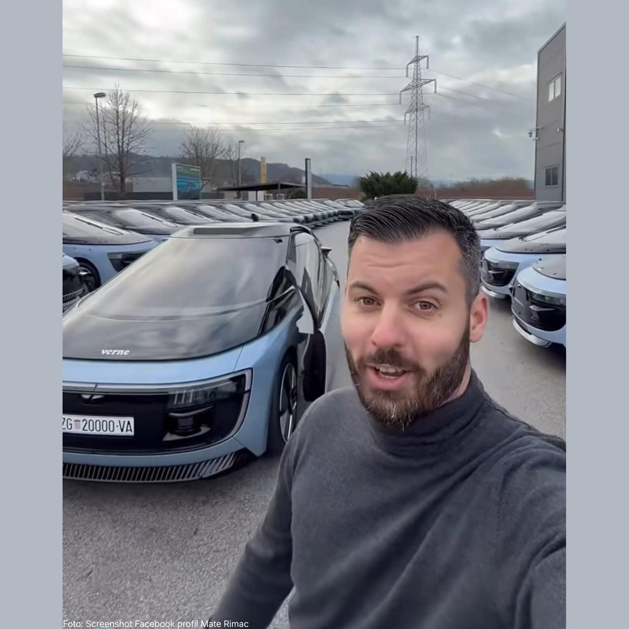Foto: Screenshot Facebook profil Mate Rimac