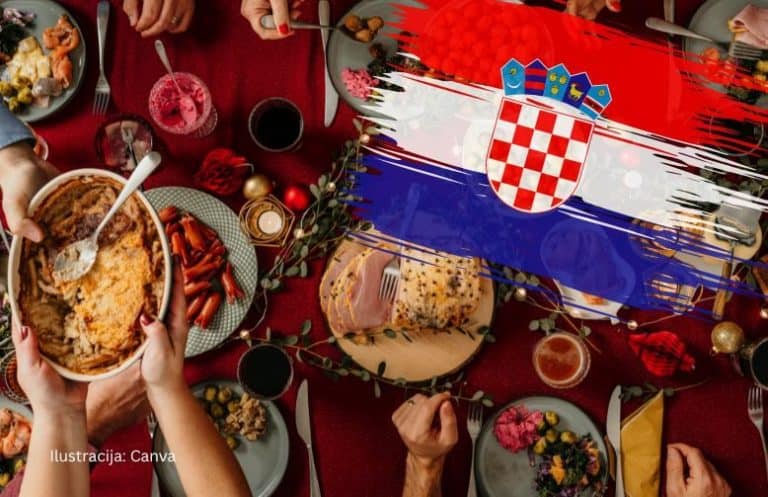 Tradicionalna hrvatska božićna jela / Ilustracija Canva