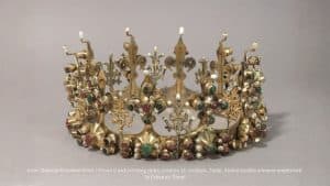 Kruna iz anžuvinskog doba, sredina 14. stoljeća, Zadar, Stalna izložba crkvene umjetnosti (iz Crkve sv. Šime)