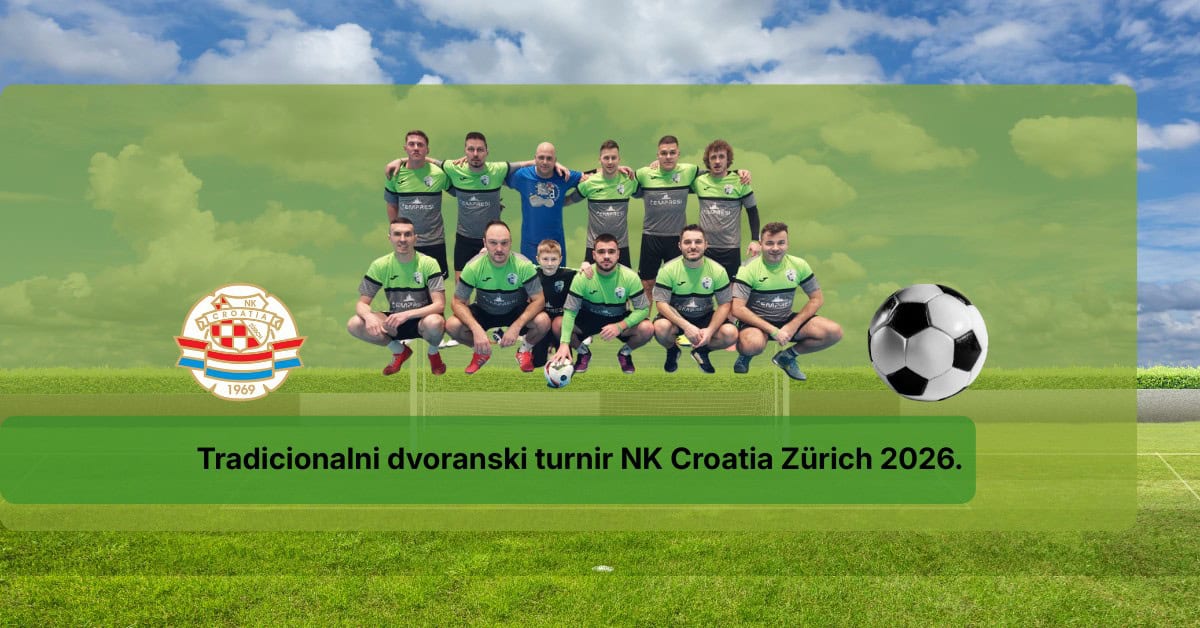 Momčad Čempresi HR slavi pobjedu na jubilarnom 10. nastupu na turniru NK Croatia Zürich 2026.