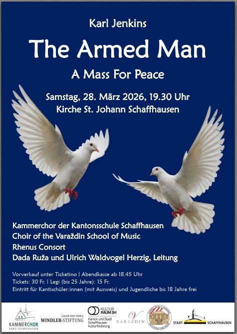 Glazbeni most: Varaždin – Schaffhausen Koncert za mir: "The Armed Man: A Mass for Peace"